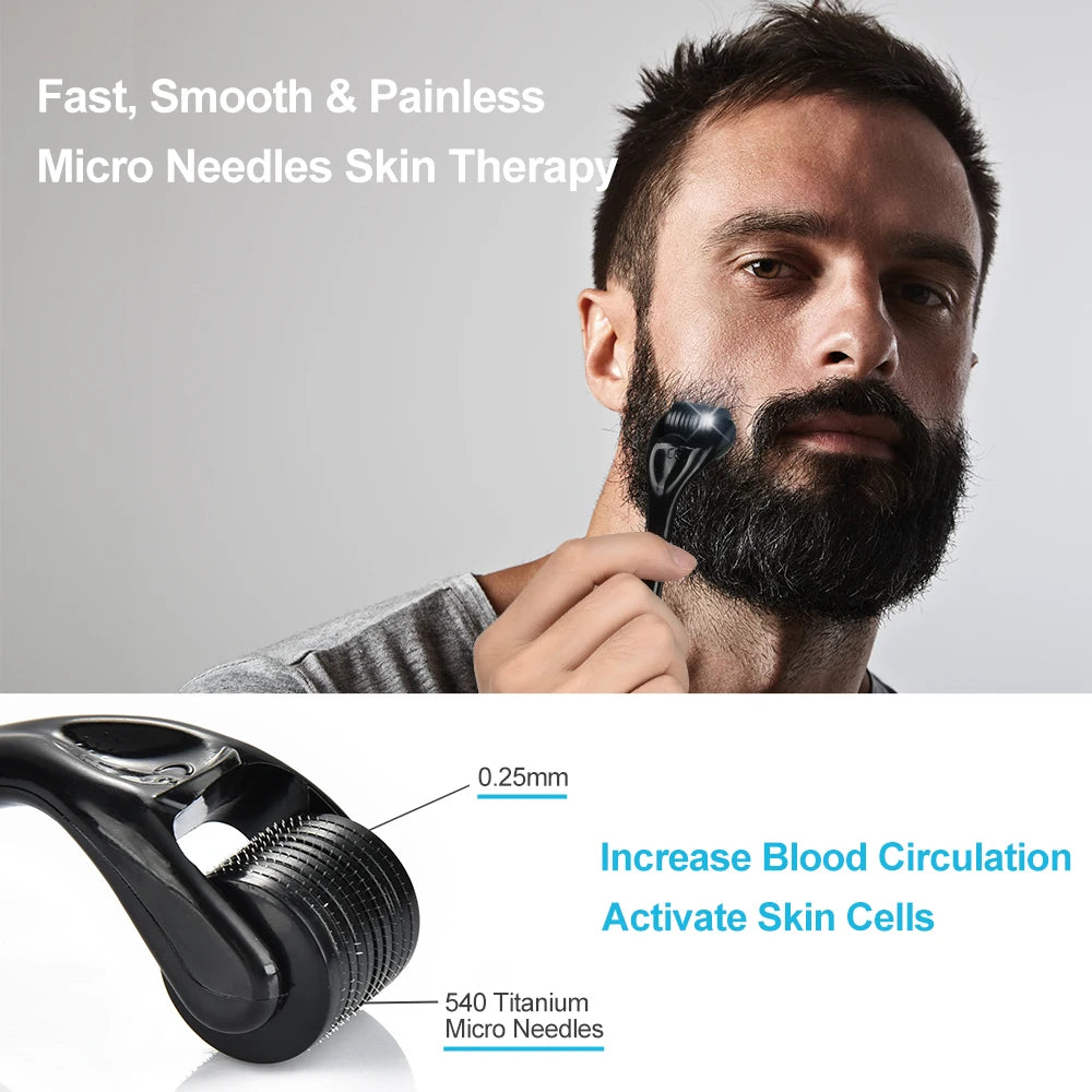 4 Pcs Beard Growth Enhancer Kit